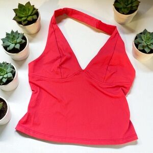 Free People Vibrant Pink Halter Bra Top